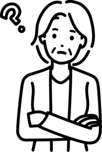 question_middleaged_woman_mono